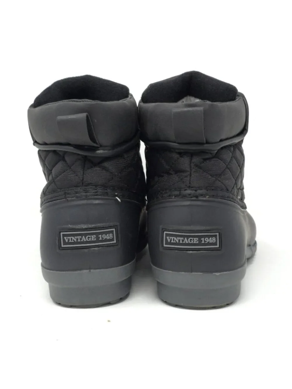 Weatherproof Vintage Aidan Black Duck Lace-Up Boots Water-Resistant US 8 M NIB